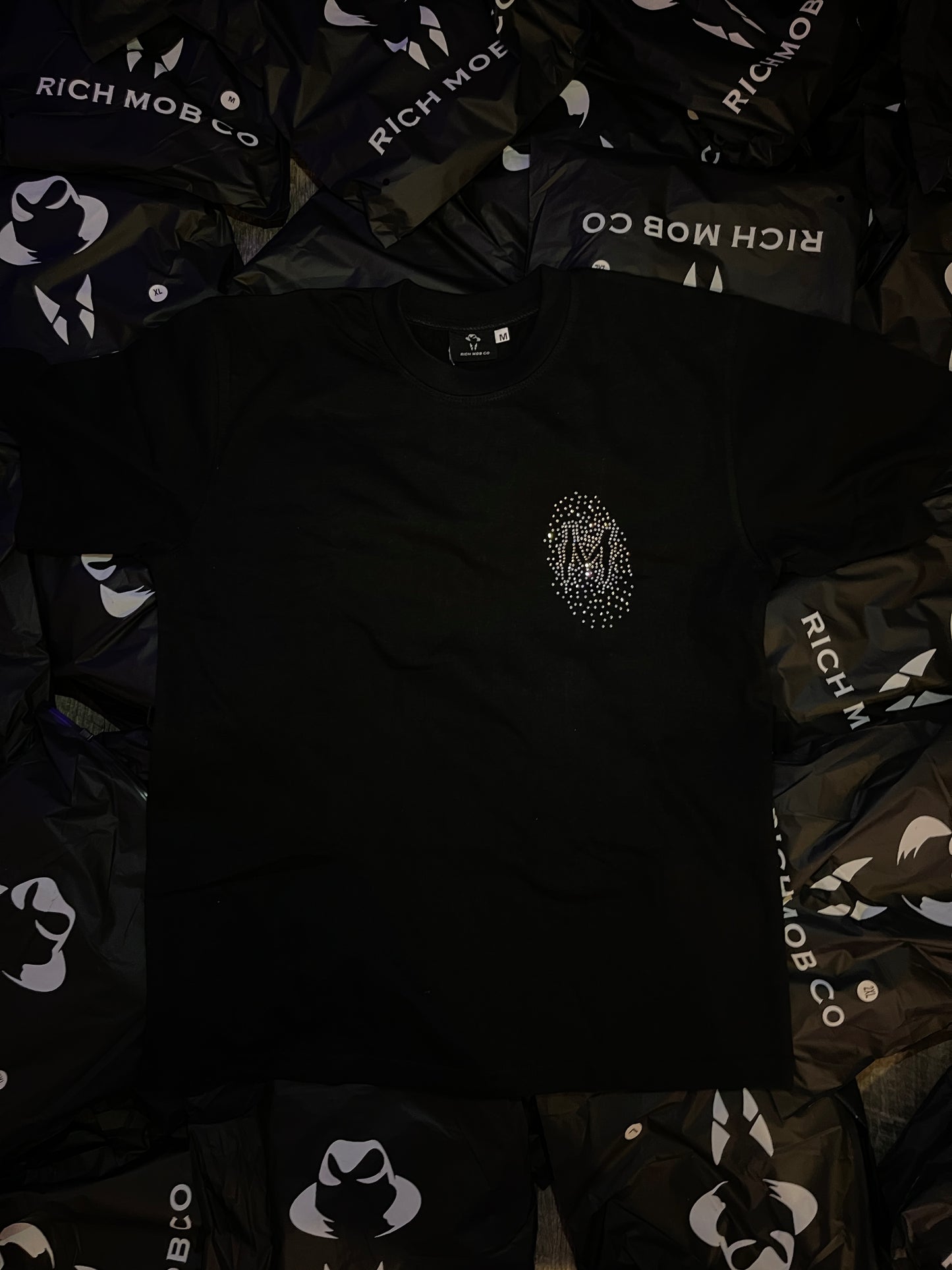MMNF full rhinestone t-shirt